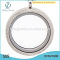 Stylish jewelry matte silver pendants , fashion design magnetic lockets for girls